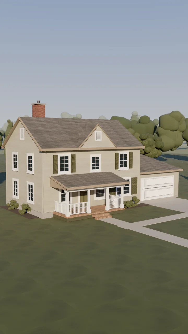 The house before the job: worn shingles, tired siding and no gutters